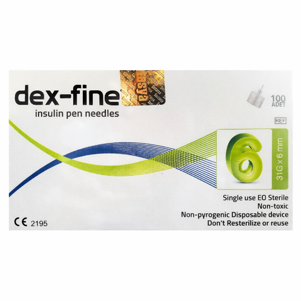 Dex-Fine 6 mm 31 G İnsülin